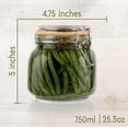 thumbnail image 4 of Galashield Glass Jars with Lids 24 oz Food Storage Jars with Airtight Lids Leak Proof Glass Canisters Kitchen Jars, 4 of 8