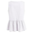 thumbnail image 2 of Women'S Summer Tie Front Vest Top Sleeveless Suit Vest Dressy Business Work Waistcoat Tops White XXL, 2 of 4
