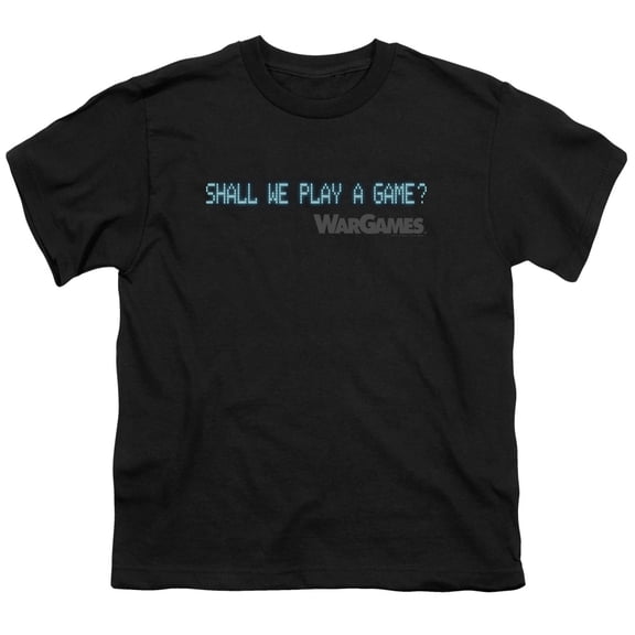 Wargames - Shall We - Youth Short Sleeve Shirt - X-Large