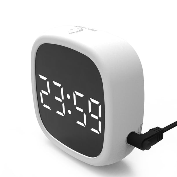 Despertadores De Silicona Led Reloj De Mesa Electrónico De Silicona Calendario Perfección Control De Voz