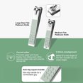 thumbnail image 4 of Pedicure & Tool Kit Portable Nail Clippers Set with Nail File Trimmer Eyebrow Trimmer Clip Dead Skin Removal Tool for Hand Foot Care, 4 of 5