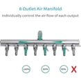 thumbnail image 3 of LLC Dual Outlet Aquarium Air Pump Splitter (8 Way), 3 of 5