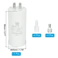 thumbnail image 2 of Capacitor de funcionamiento CBB60 30uF, 1 Pcs AC450V 4 Pin Doble Inserción con Resorte de Funda para Arranque de Motor, Blanco, 2 of 5