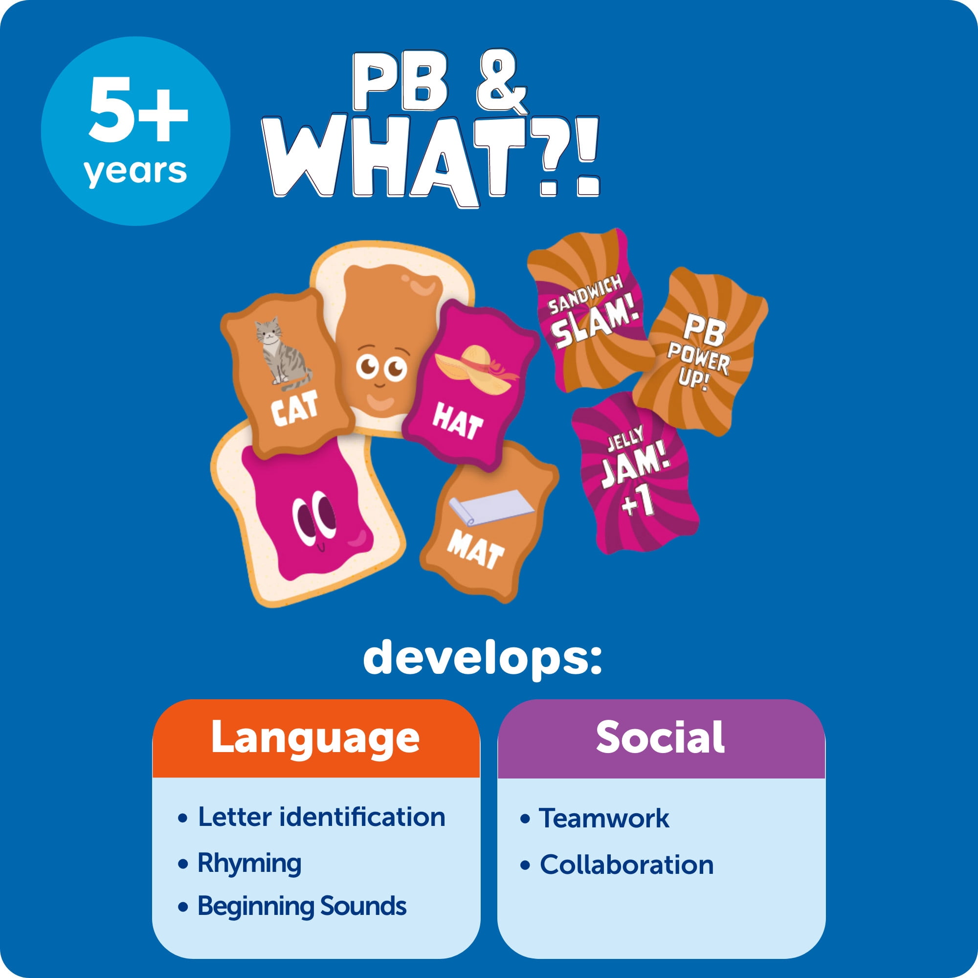 Learning Resources PB & What? - Reading Readiness, Language Development, Ages 5+