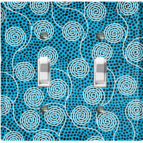 Metal Light Switch Plate Cover Colorful Safari African Tribal Art Pattern SFR029