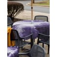 thumbnail image 5 of Outdoor Tablecloth with Umbrella Hole for Patio/Picnic/Party/Camping, Purple Ombre Clouds Waterproof Table Cloth Square Cover Washable, Modern Abstract Art Gradient Cloud (60"x 60"), 5 of 8