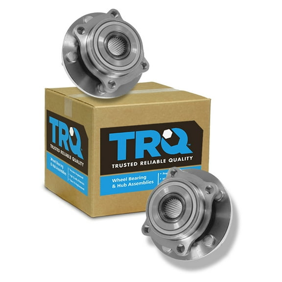 TRQ Front Wheel Hubs & Bearings Pair Set for Galant Eclipse Endeavor 5 Lug BHA53574