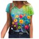 thumbnail image 1 of Blusa de manga corta con cuello en V informal para mujer a la moda, camisetas de verano Fridja  bn3939, 1 of 4
