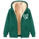 thumbnail image 2 of Chaqueta deportiva informal con capucha y manga larga para mujer, de lana estampada, con capucha y estampado, informal y a la moda., 2 of 4