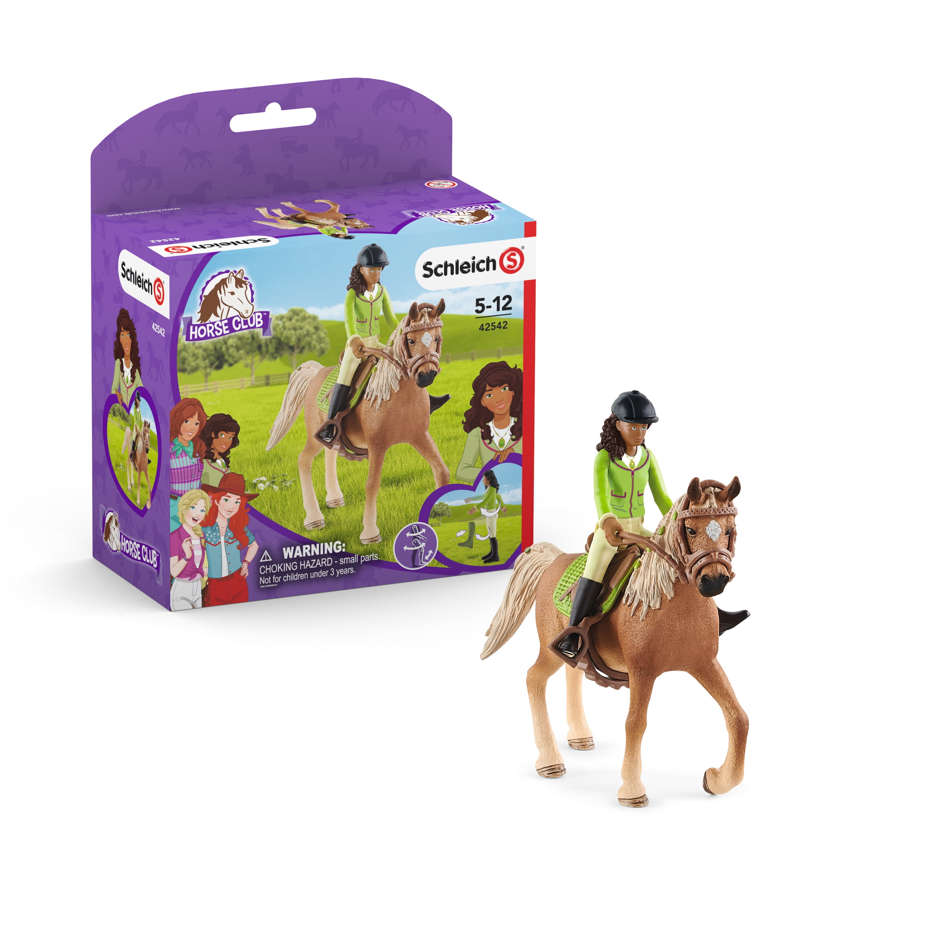 Horse Club Set NEW 42542 Schleich Sarah and Mystery Horse and Rider 