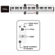 thumbnail image 4 of Etiqueta engomada del piano de 88 teclas Adepaton blanco y negro, 4 of 5