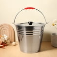 thumbnail image 2 of IFANLANDOR Thickened Ash Storage Bucket With Lid Capacity For Use Versatile Grease Keeper And Coal Holder Easy To Clean, 2 of 8