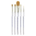 thumbnail image 2 of 9 Pack: Royal & Langnickel Soft-Grip Gold Taklon Brush Set, 2 of 2