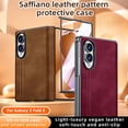 thumbnail image 2 of ELEHOLD Case for Samsung Galaxy Z Fold8, Premium Leather Texture Slim Protective Cover with Built-in HD/Privacy Screen Protector, Hinge Protection, D, 2 of 9