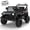 Black, variant on Xuanlur 12V Kids Ride on Car with Remote Control, Ride on Toys w/ Dual Drive, Four-Wheel Suspension, Bluetooth Music, LED Lights, USB, Shock Absorption, Toys Car for Kids Aged, Black