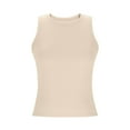 thumbnail image 5 of Mittory Women Tank Tops Summer Sleeveless Basic Cami Shirt Slim Knit Ribbed Racerback Blouses, 5 of 7