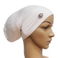 thumbnail image 2 of Gorro de Quimioterapia para Mujer, Musulmán, Elástico, Sombrero Hijab, Cubierta para Pérdida de Cabello, Bufanda - , tal se describe Blanco Yinane Hijab musulmán para mujer turbante, 2 of 4