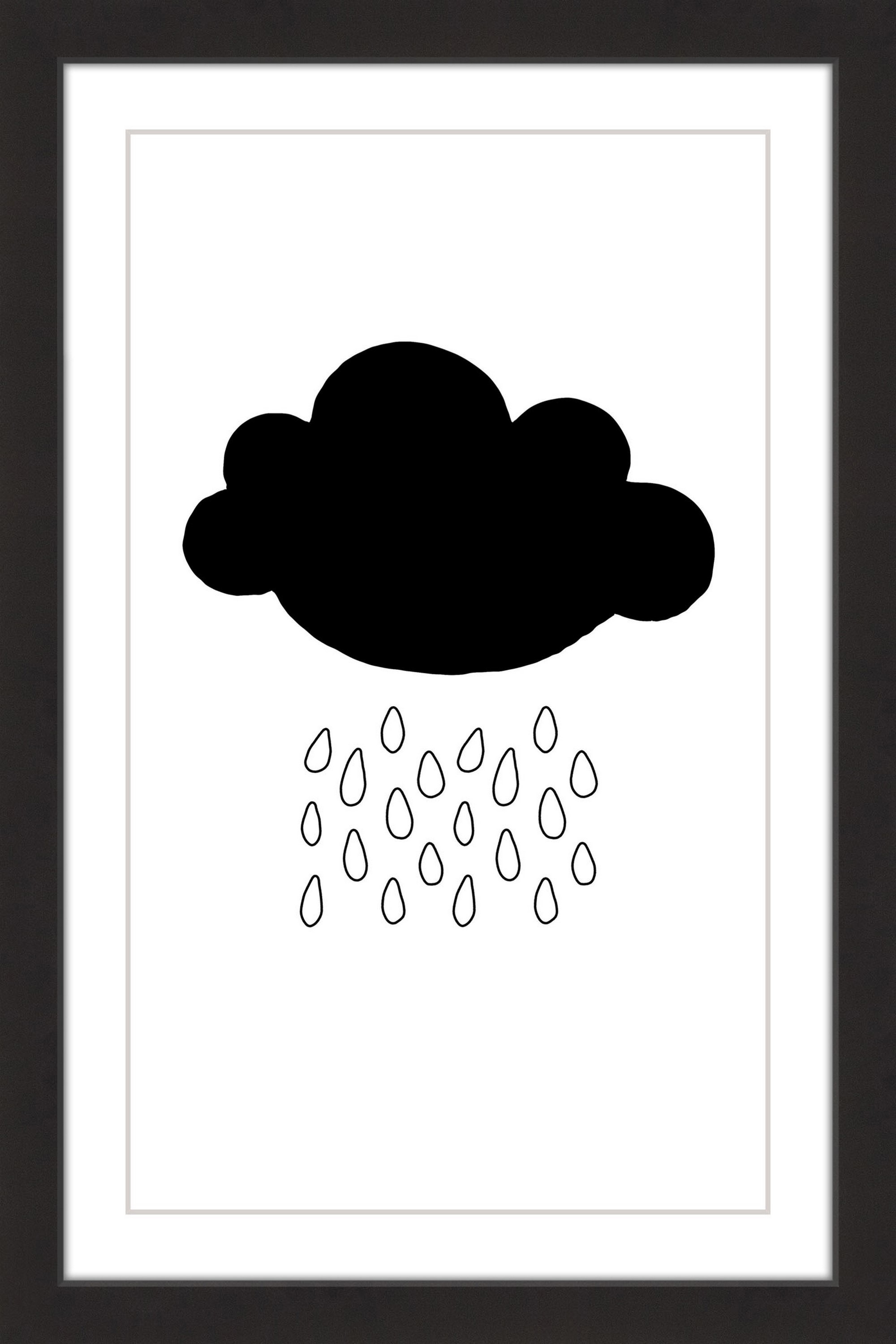 "Black Cloud" Framed Painting Print