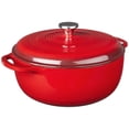 thumbnail image 1 of Dutch Oven Lodge, hierro fundido esmaltado, 7.5 cuartos de galón, color rojo especiado, 1 of 5