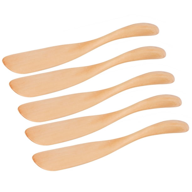 Cuchillo para esparcir mantequilla, 5 piezas Esparcidor de mantequilla resistente al desgaste Fácil de limpiar Mango suave Cómodo de sostener para cocina para el hogar