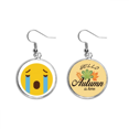 thumbnail image 1 of grito amarillo lindo hermoso patron de chat en linea ilustración pendiente del lóbulo de la joyería del pendiente de la hoja del otoño Unbranded M, 1 of 3