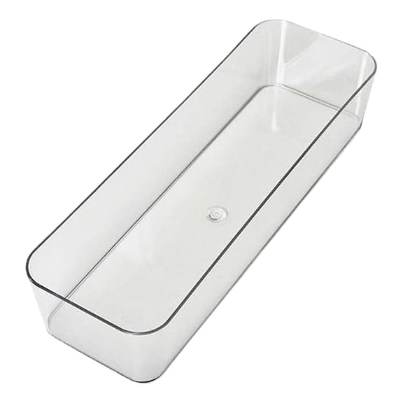 Clear Drawer Organizers Set Versatile Storage Trays for Makeup Bedroom Kitchen and Craft