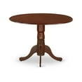 thumbnail image 3 of Homestock Artistic Accomplishment Antique Round Dining Table Made Of Sturdy Wood, Round Table Top With Clean Finish, Ideal For Small Dining Areas, Modern Compact Dining Table-Color:Mahogany,Size:42-In, 3 of 4