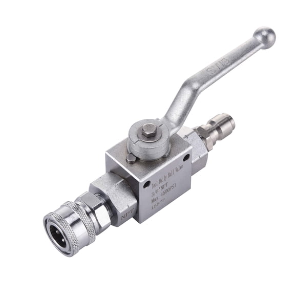 Tool Daily Kit de Valve à Bille pour Nettoyeur Haute Pression, Connexion Rapide de 3/8 Pouce pour Tuyau de Nettoyeur Haute Pression, 4500 PSI