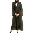 thumbnail image 2 of Abayas Robe Musulmane pour Femmes à Manches Longues Abaya Islamique Aïd Dubaï Caftan Robes Moyen-Orient Robe de Prière Robe en Mousseline, 2 of 7