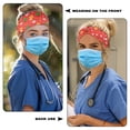 thumbnail image 3 of Jiueut Tree Christmas Nurse Button Headband Nurse Headbands for Women with Buttons Headbands for Nurses with Buttons for Mask 2 Piece Wide Headbands for Girls Non Slip, 3 of 7