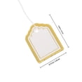thumbnail image 2 of BESTYASH Price Tags with String 500Pcs Golden Paper for Labeling Clothing Items, 2 of 6