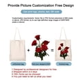 thumbnail image 4 of Bolsas de mano personalizadas para dama de honor, suministros para fiestas de bodas, impresión personalizada con nombre y foto, bolsas de lona para el hombro para la compra para despedida de soltero, 4 of 5