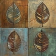 thumbnail image 2 of Pinto, Patricia 12x12 Gold Ornate Wood Framed with Double Matting Museum Art Print Titled - New Leaf Patch I, 2 of 4