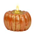 thumbnail image 1 of Vela LED Luminara Halloween con forma de calabaza, 13 x 11 cm, batería, 1 of 7