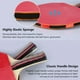 thumbnail image 1 of Paleta de ping pong LHCER raqueta de tenis de mesa gran control flexible, 1 of 8
