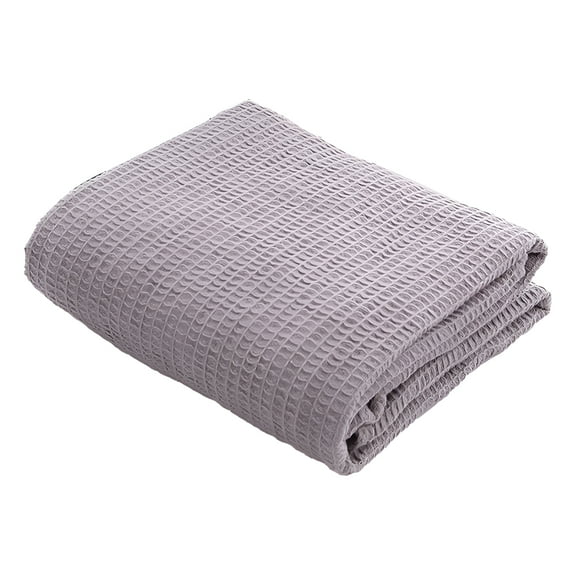 AUQ Blankets Queen Size for Bed - Waffle Weave Blankets for Summer,Lightweight and Breathable Soft Woven Blankets for Spring
