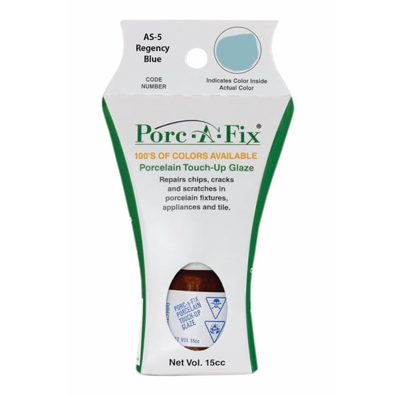 Porc-A-Fix Porcelain Touch Up Repair Glaze - American Standard - Regency Blue - AS-5