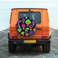 thumbnail image 6 of Naloa Bright Mushrooms PVC Leather Spare Tire Wheel Cover for Car Truck SUV Camper Trailer Universal Fit many size14 inch, 6 of 6