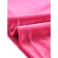 thumbnail image 4 of Camisola corta con escote en V profundo de terciopelo para mujer Rosa caliente XL, 4 of 5
