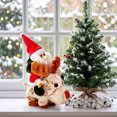 thumbnail image 4 of Animated Santa Riding Reindeer Plush Toy Singing Dancing Electric Stuffed Doll for Christmas Decoration(Khaki-20cm), 4 of 6