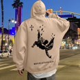 thumbnail image 1 of MHFRRA Sudadera con Capucha y Estampado Gráfico de Moda para Uso Informal y Actividades Al Aire Libre Caqui, 1 of 5