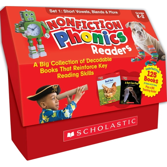 Nonfiction Phonics Readers Set 1: Short Vowels, Blends & More (Multiple-Copy Set), (Paperback)