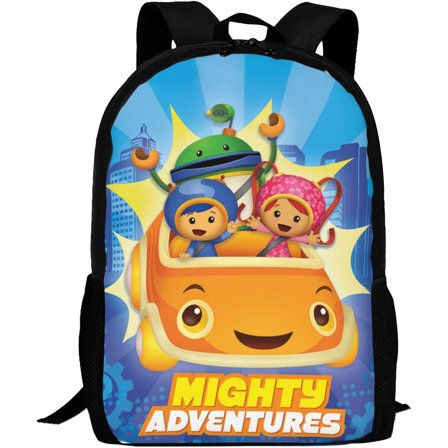 Cartoon Backpacks Team Anime Umizoomi Adjustable Funny Laptop Backpack Double Shoulder Bag for Women Men Climbing Shopping Work