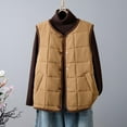 thumbnail image 2 of Uaswgudfs Women's Gray Quilted Vest, Sleeveless Crew Neck Casual Winter Puffer Gilet - Outerwear Yellow L, 2 of 9