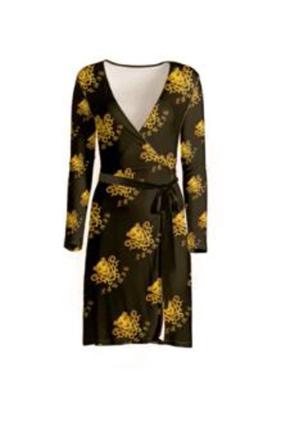 Small Logo Wrap Dress