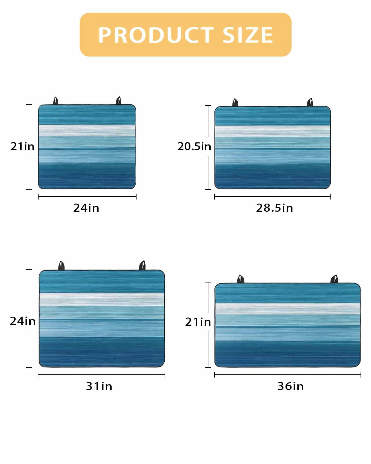 nqOlkjepod Large Induction Cooktop Protector Mat 24"x21", Blue White Ombre Stove Top Covers for Electric Stove, Modern Gradient Abstract Aesthetic Stove Burner Cover Mats, Glass Top Stove Cover