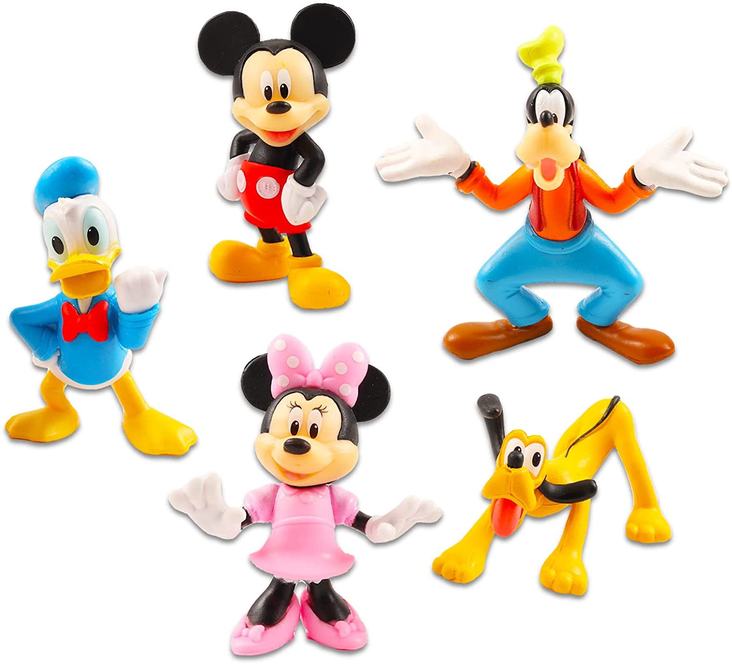 surgeon axis unrelated Disney Mickey and Friends Mini Figures 5 Pack, Mickey-Minnie-Donald-Goofy  and Pluto, 2" to 2.5" high. - Walmart.com