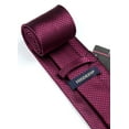 thumbnail image 6 of HISDERN Men Plaid Checkered Tie Handkerchief Woven Classic Formal Men's Necktie & Pocket Square Set, 6 of 6