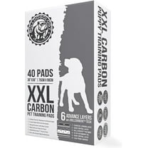 Bulldogology Charcoal XXL Pee Pads for Dogs (30x36) Puppy Pee Pads with Adhesive Sticky Tape - Leak Proof Charcoal Puppy Pads - Ultra Absorbing Charcoal Dog Pads - Activated Carbon Pee Pads (40-Count)