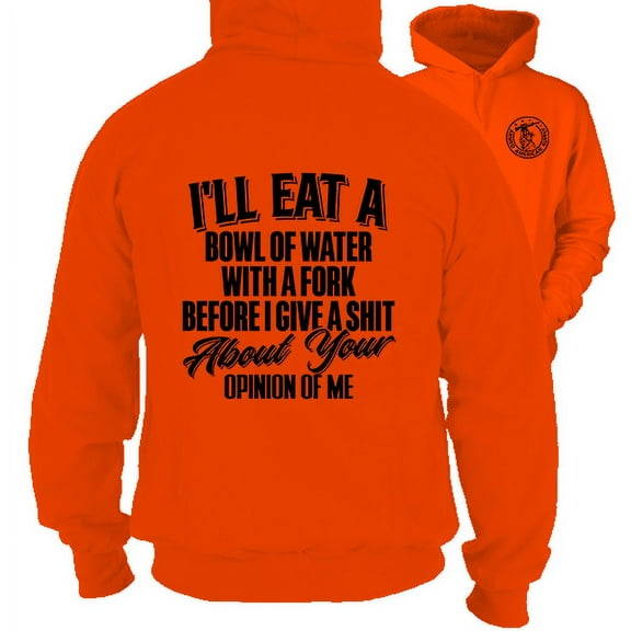 Opinion Of Me - Safety Orange Hi-Vis Hoodie